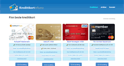 Desktop Screenshot of kredittkortinfo.no