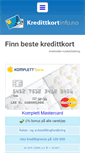 Mobile Screenshot of kredittkortinfo.no